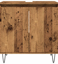 Badschrank Altholz-Optik 58x33x60 cm Holzwerkstoff