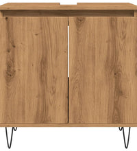 Badschrank Artisan-Eiche 58x33x60 cm Holzwerkstoff