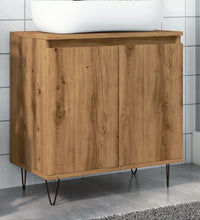 Badschrank Artisan-Eiche 58x33x60 cm Holzwerkstoff