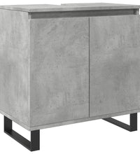 Badschrank Betongrau 58 x 33 x 60 cm Holzwerkstoff