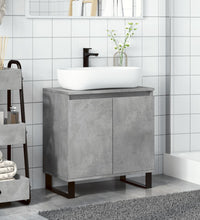Badschrank Betongrau 58 x 33 x 60 cm Holzwerkstoff