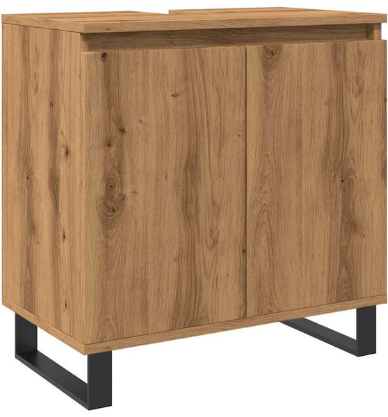 Badschrank Artisan-Eiche 58x33x60 cm Holzwerkstoff