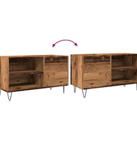 Plattenschrank Altholz-Optik 84,5x38x48 cm Holzwerkstoff