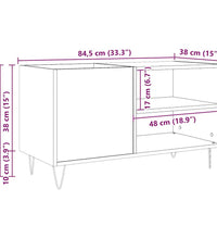 Plattenschrank Altholz-Optik 84,5x38x48 cm Holzwerkstoff