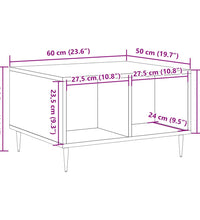 Couchtisch Altholz-Optik 60x50x36,5 cm Holzwerkstoff