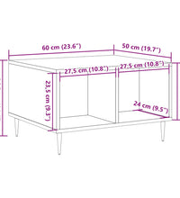 Couchtisch Artisan-Eiche 60x50x36,5 cm Holzwerkstoff