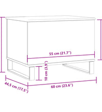 Couchtisch Altholz-Optik 60x44,5x45 cm Holzwerkstoff