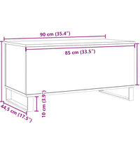 Couchtisch Artisan-Eiche 90x44,5x45 cm Holzwerkstoff