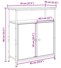 Sideboard Altholz-Optik 70x30x80 cm Holzwerkstoff