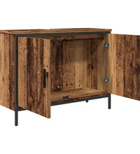 Waschbeckenunterschrank Altholz-Optik 80x30x60 cm Holzwerkstoff