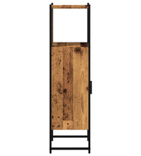 Badschrank Altholz-Optik 33x33x120,5 cm Holzwerkstoff