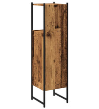 Badschrank Altholz-Optik 33x33x120,5 cm Holzwerkstoff