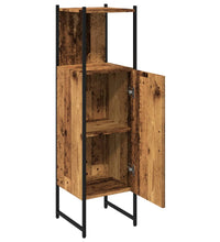 Badschrank Altholz-Optik 33x33x120,5 cm Holzwerkstoff