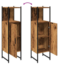 Badschrank Altholz-Optik 33x33x120,5 cm Holzwerkstoff