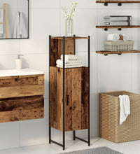 Badschrank Altholz-Optik 33x33x120,5 cm Holzwerkstoff