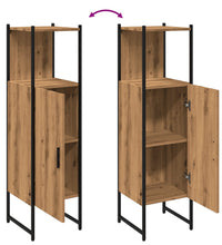 Badschrank Artisan-Eiche 33x33x120,5 cm Holzwerkstoff