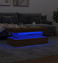 Couchtisch mit LED-Leuchten Artisan-Eiche 90x50x40 cm