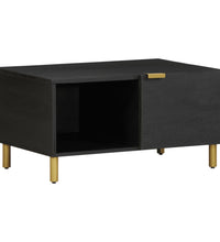 Couchtisch Schwarz 80x50x40 cm Holzwerkstoff