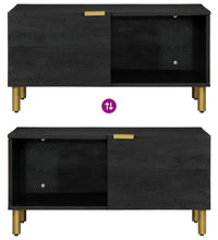 Couchtisch Schwarz 80x50x40 cm Holzwerkstoff