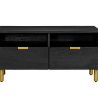 Couchtisch Schwarz 80x54x40 cm Holzwerkstoff