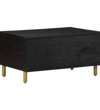 Couchtisch Schwarz 80x54x40 cm Holzwerkstoff