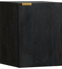 Bad-Hängeschrank Schwarz 38x33x48 cm Holzwerkstoff