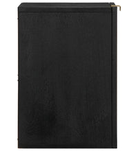 Bad-Hängeschrank Schwarz 38x33x48 cm Holzwerkstoff
