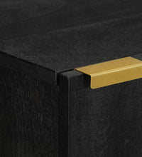 Bad-Hängeschrank Schwarz 38x33x48 cm Holzwerkstoff