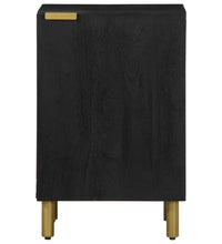Badschrank Schwarz 38x33x58 cm Holzwerkstoff