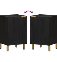 Badschrank Schwarz 38x33x58 cm Holzwerkstoff