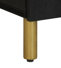 Badschrank Schwarz 38x33x58 cm Holzwerkstoff