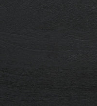 Badschrank Schwarz 38x33x160 cm Massivholz Mango
