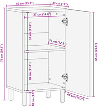 Sideboard Schwarz 40x33x75 cm Holzwerkstoff