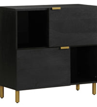 Sideboard Schwarz 80x33x75 cm Holzwerkstoff