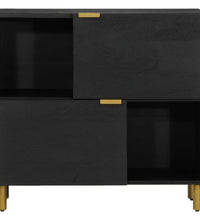 Sideboard Schwarz 80x33x75 cm Holzwerkstoff