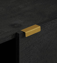 Sideboard Schwarz 80x33x75 cm Holzwerkstoff