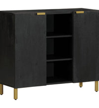 Sideboard Schwarz 90x35x75 cm Holzwerkstoff