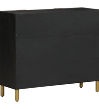 Sideboard Schwarz 90x35x75 cm Holzwerkstoff