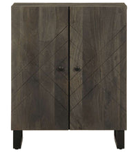 Sideboard Schwarz 60x33x75 cm Massivholz Mango