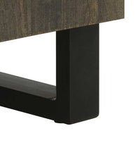 Sideboard Schwarz 60x33x75 cm Massivholz Mango