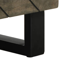 Couchtisch Schwarz 80x50x40 cm Massivholz Mango
