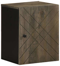 Bad-Wandschrank Schwarz 38x33x48 cm Massivholz Mango