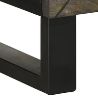 Sideboard Schwarz 40x33x75 cm Massivholz Mango