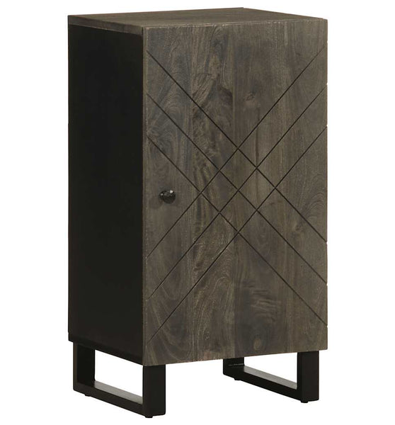 Sideboard Schwarz 40x33x75 cm Massivholz Mango