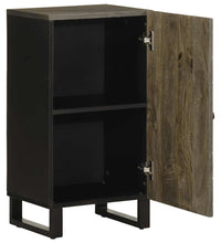 Sideboard Schwarz 40x33x75 cm Massivholz Mango