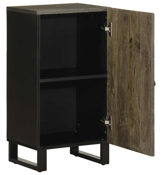 Sideboard Schwarz 40x33x75 cm Massivholz Mango