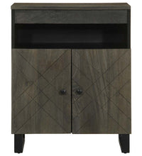 Sideboard Schwarz 60x33x75 cm Massivholz Mango