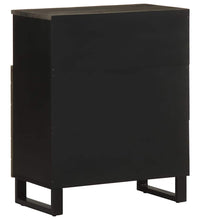 Sideboard Schwarz 60x33x75 cm Massivholz Mango