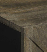 Sideboard Schwarz 60x33x75 cm Massivholz Mango