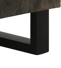 Sideboard Schwarz 90x33x75 cm Massivholz Mango